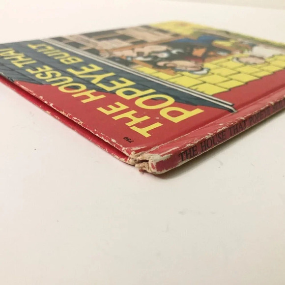 Vtg 1976  The House That Popeye Built Book Wonder Books - Picture 4 of 16